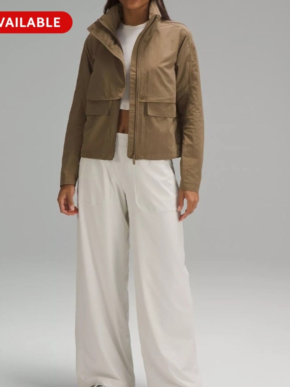 Like new Lululemon Always Effortless Jacket
Size 8 in color: artifact - Picture 14 of 15